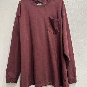 Duluth 2XL men’s  Long-Sleeve Longtail Long sleeve t-shirt-Burgundy